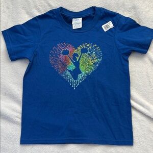 Cheerleader Heart Kids Shirt (Youth XS)